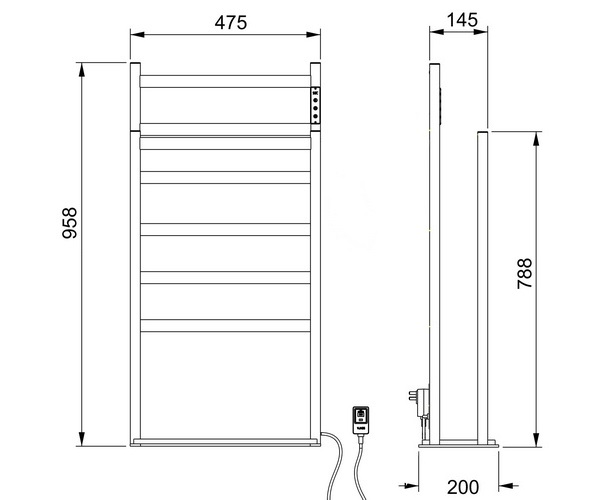 полотенцесушитель WONZON & WOGHAND ESSEN 475х958